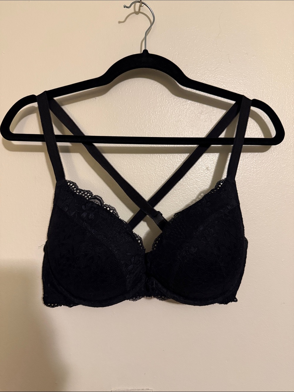 Torrid curve black lace pushup bra